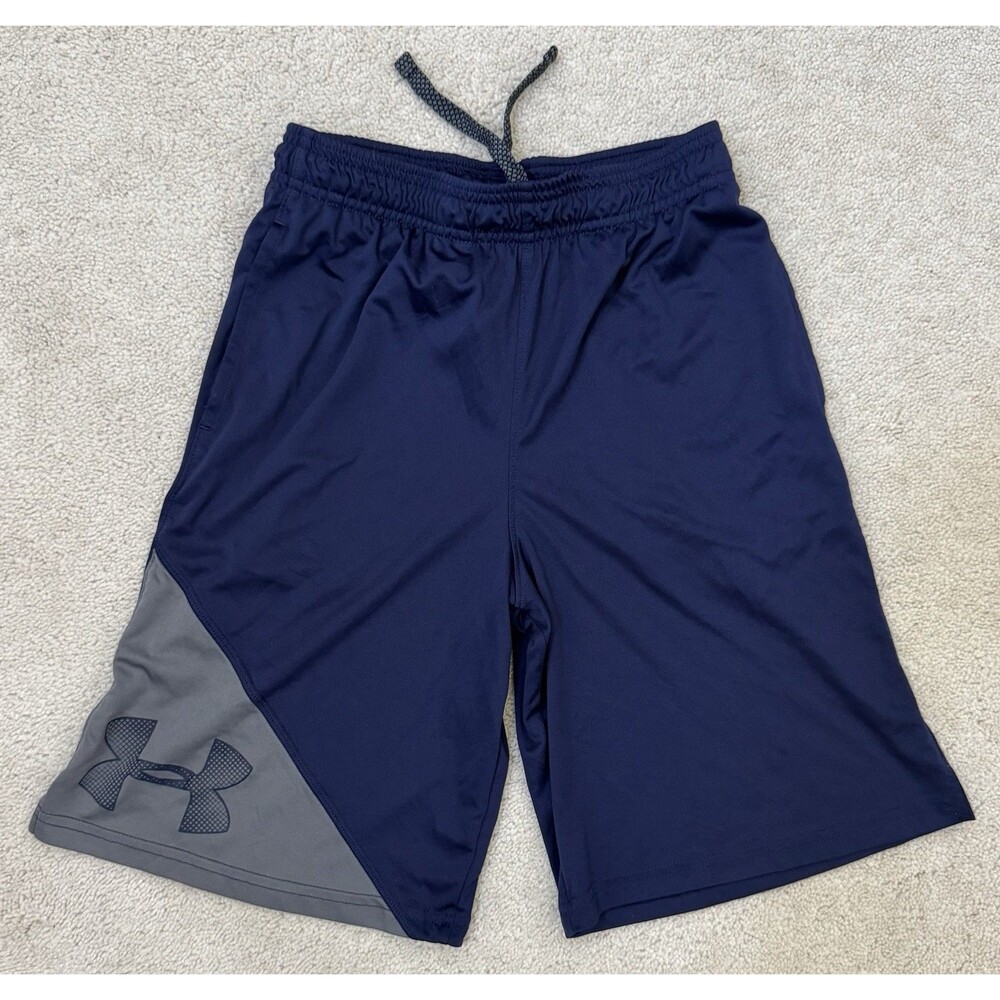 Under Armour YMD Navy And Gray Loose/Coupe Shorts Heat Gear